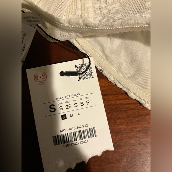 NWT Zara White Lace Bustier Top Size Small - Picture 8 of 9